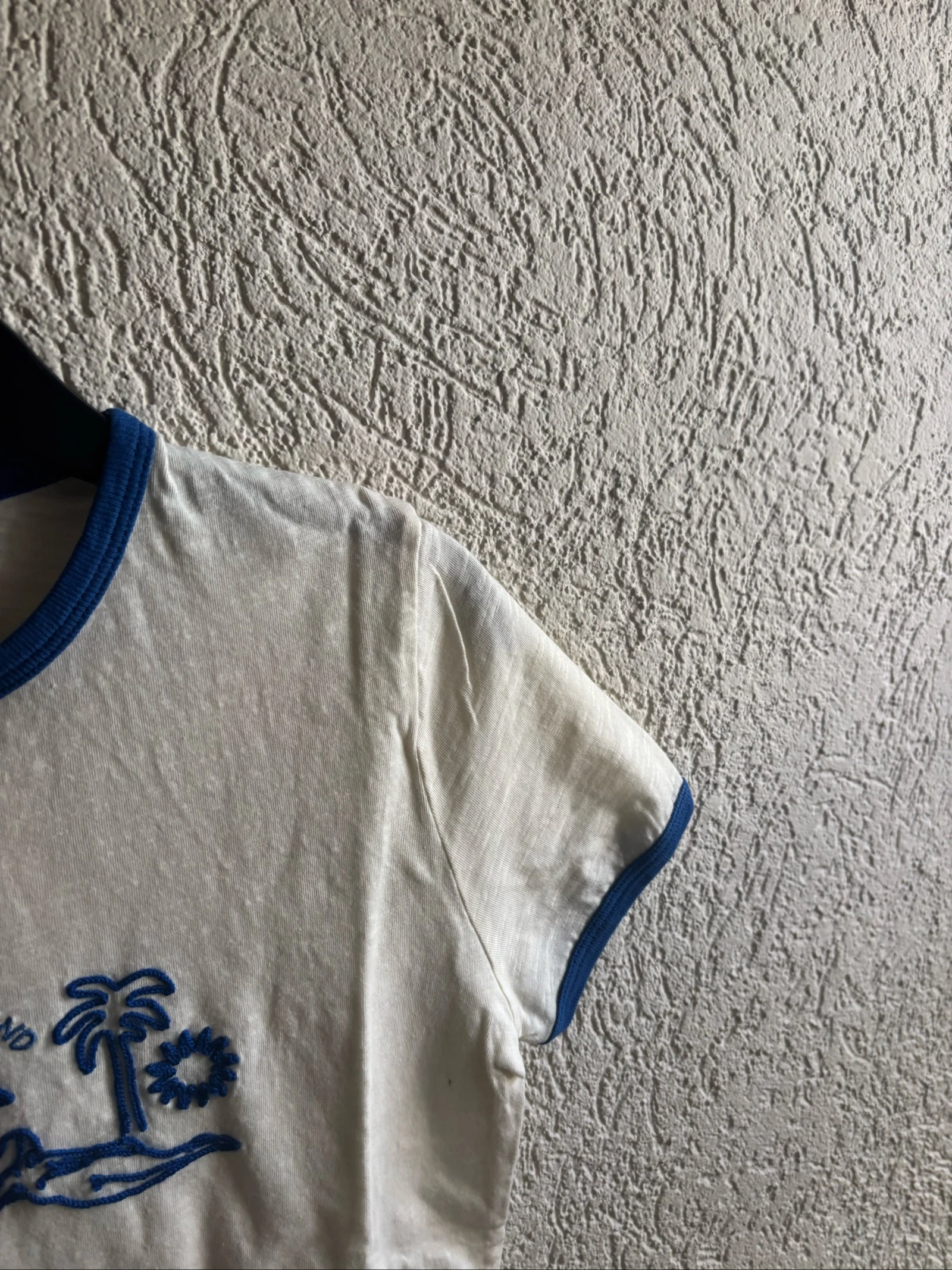 Zara blue white t-shirt women - size s – photo 4